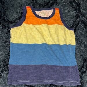 Vibrant Striped Kids Tank Top